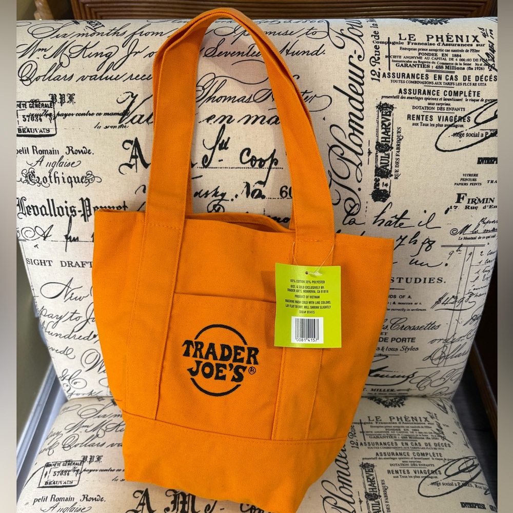Orange Trader Joe’s Tote Bag